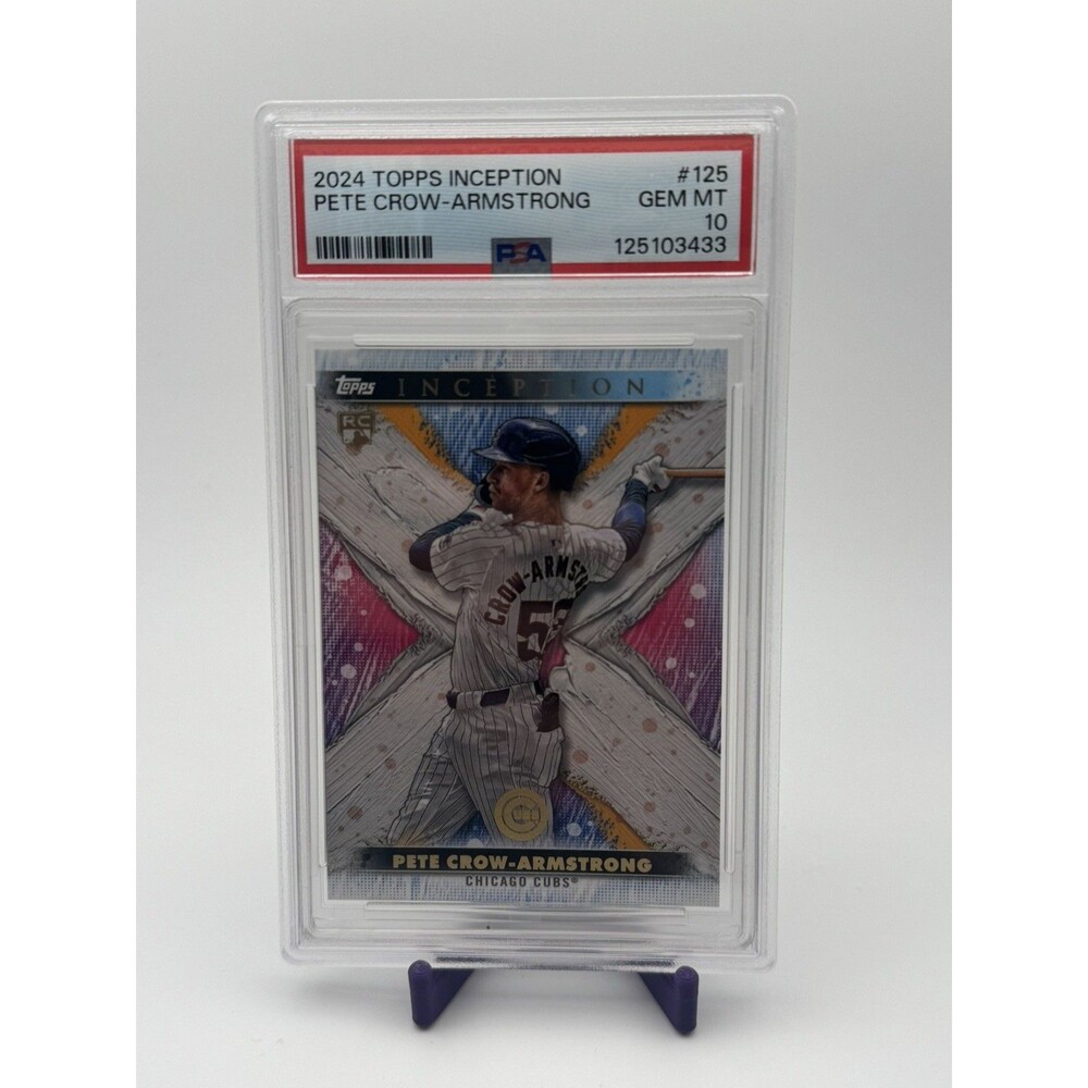 2024 Topps Inception Pete Crow-Armstrong RC PSA 10 Cubs #125